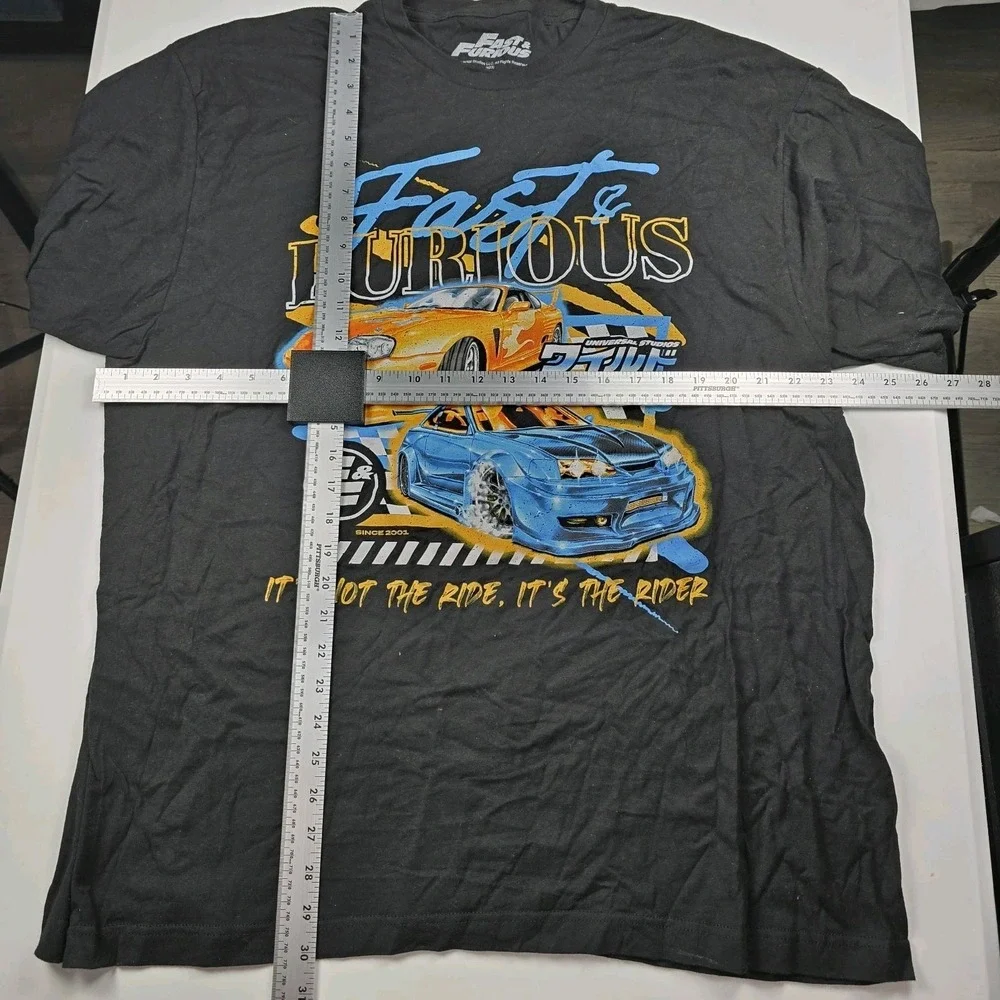 Fast And Furious Mens Shirt Black XXL Short Sleeve Movie Tee Adults Casual - Picture 3 of 5